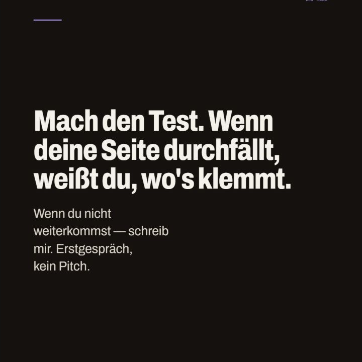 Abschlussfolie mit der Aufforderung, den 10-Sekunden-Test selbst zu machen.
